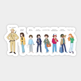 Stranger Things portrait Sticker